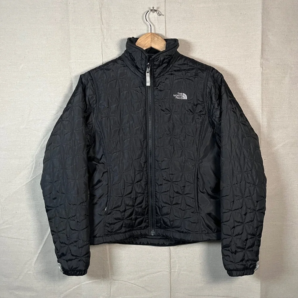 The North‎ Face Womens Thermoball Quilted  Puffer Jacket Black Size Small
